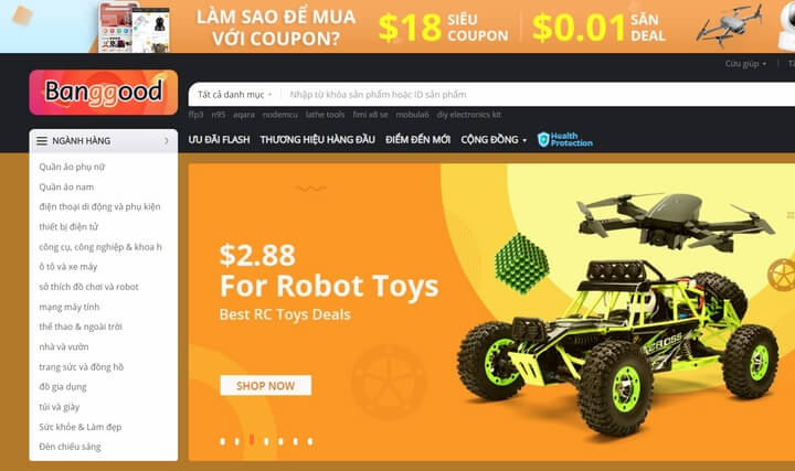 Cách mua hàng trên Banggood1