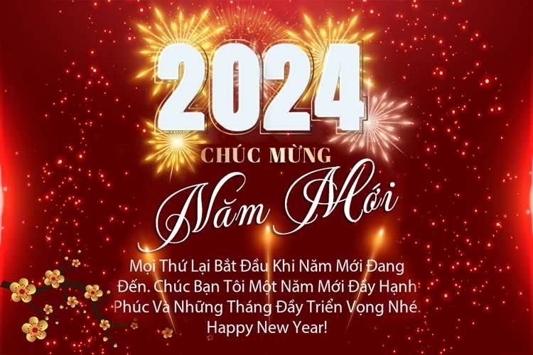 Hình ảnh chúc mừng năm mới 2024 hay và ý nghĩa